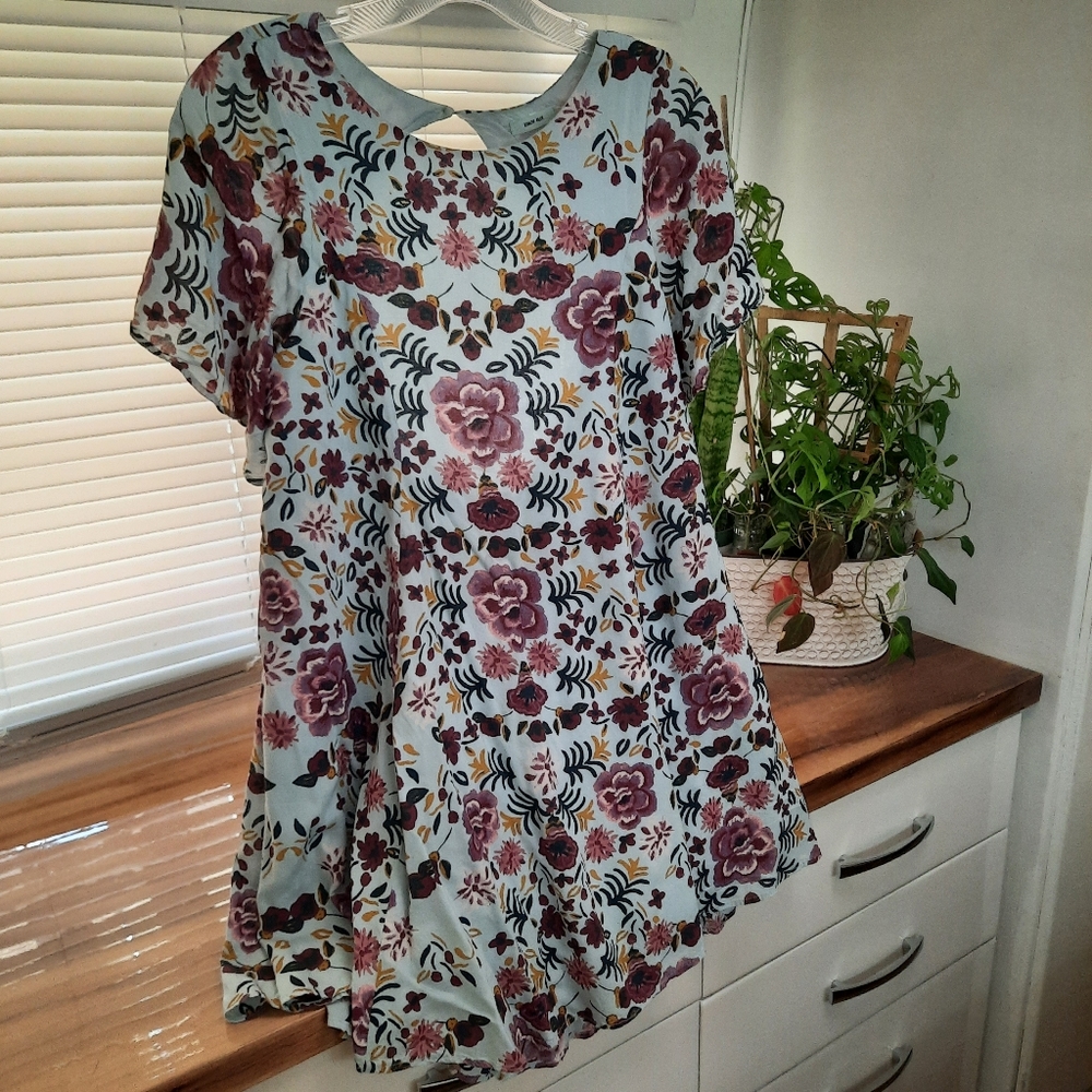Urban Outfitters Kimchi Blue Floral Fields Flutter Frock Dress